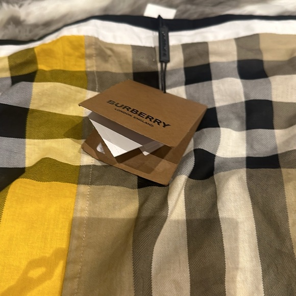 Authentic BURBERRY 100% Cotton vintage checkers triangle scarf - Picture 3 of 6